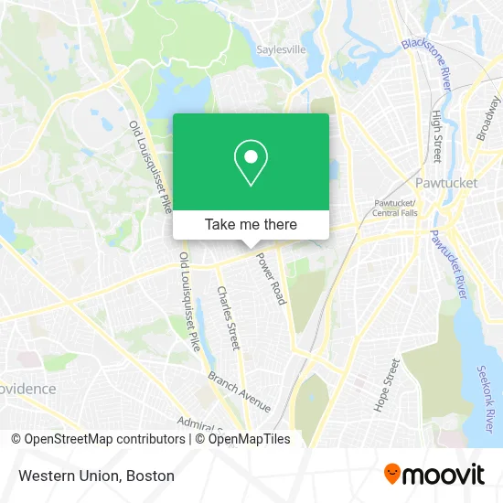 Western Union map