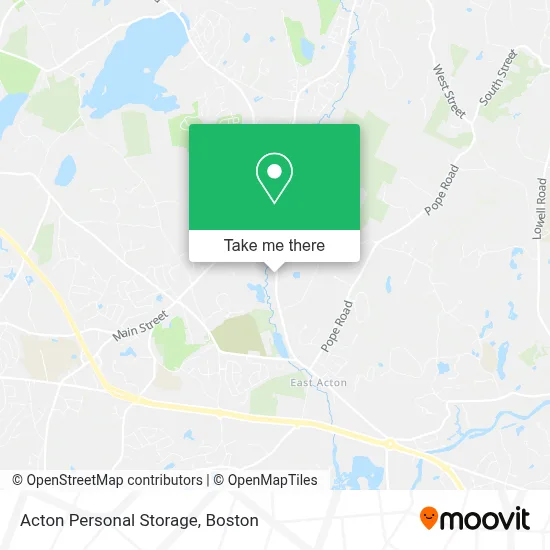 Acton Personal Storage map