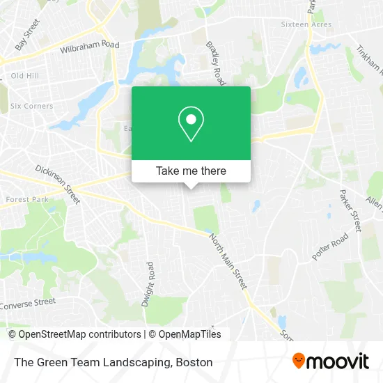 The Green Team Landscaping map