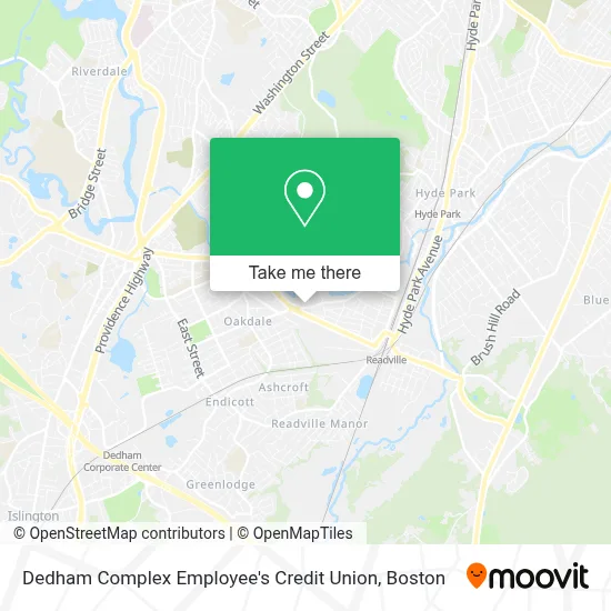 Dedham Complex Employee's Credit Union map