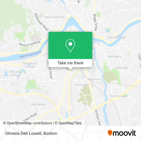 Oliveira Deli Lowell map
