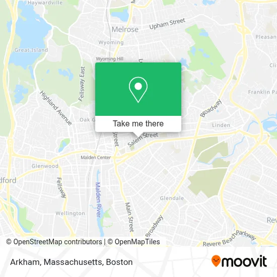 Arkham, Massachusetts map