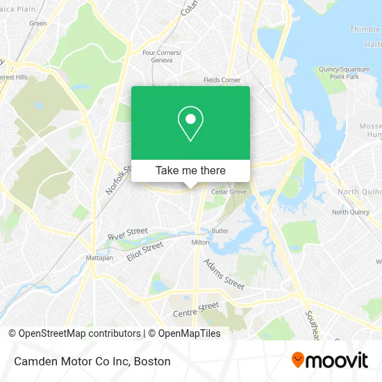 Camden Motor Co Inc map