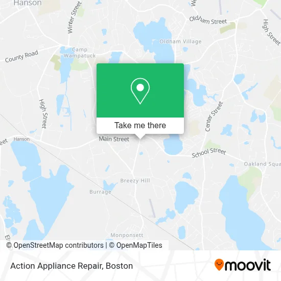 Action Appliance Repair map