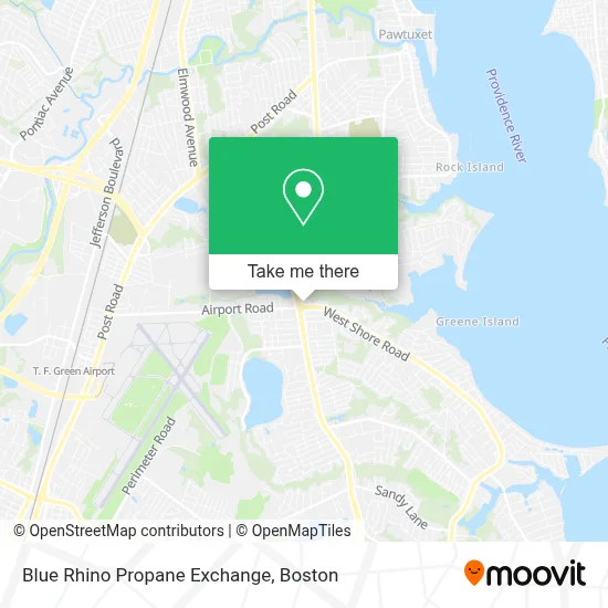 Blue Rhino Propane Exchange map