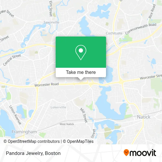 Pandora Jewelry map