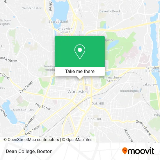 Dean College map