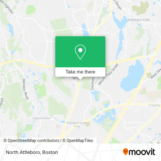 North Attleboro map