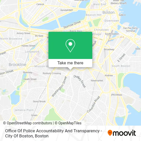 Office Of Police Accountability And Transparency - City Of Boston map