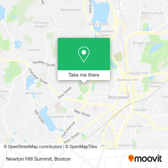 Newton Hill Summit map