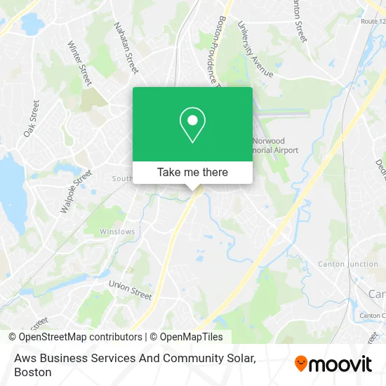 Aws Business Services And Community Solar map