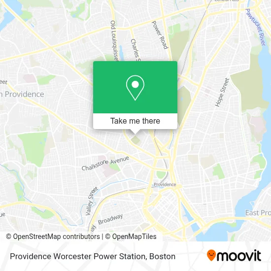 Providence Worcester Power Station map