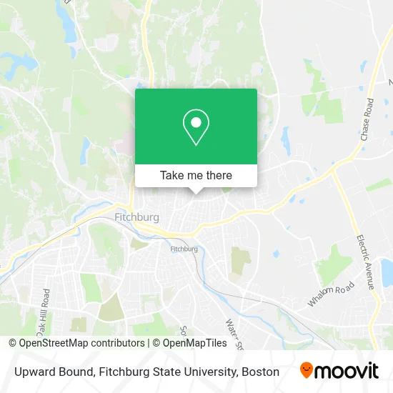 Upward Bound, Fitchburg State University map