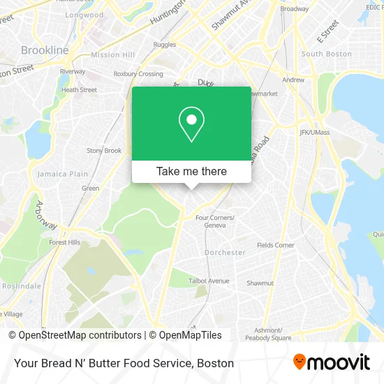 Your Bread N’ Butter Food Service map