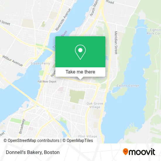 Donnell's Bakery map