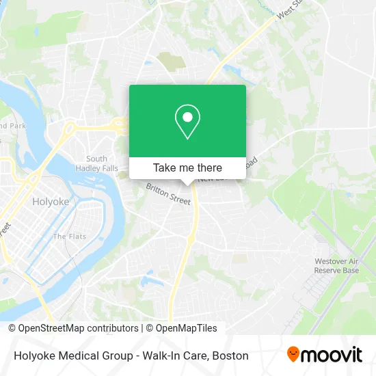 Holyoke Medical Group - Walk-In Care map