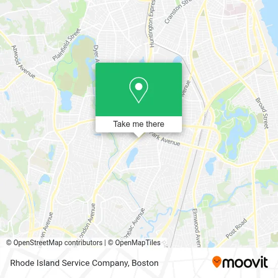 Rhode Island Service Company map