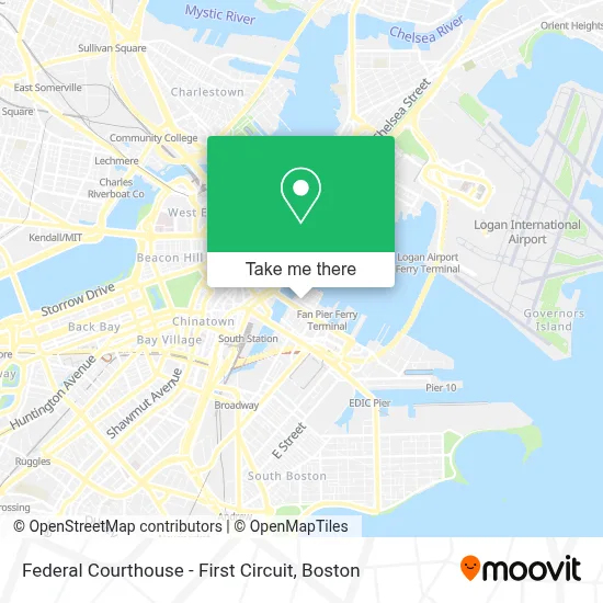 Federal Courthouse - First Circuit map
