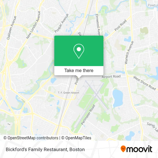 Bickford's Family Restaurant map