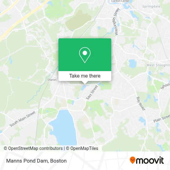 Manns Pond Dam map