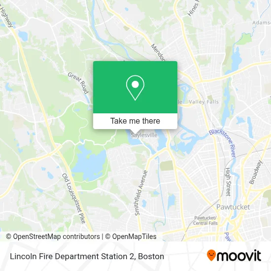 Lincoln Fire Department Station 2 map