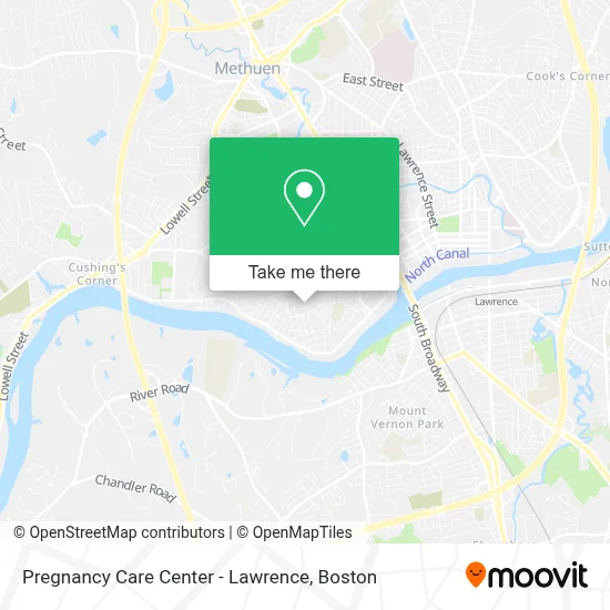 Pregnancy Care Center - Lawrence map