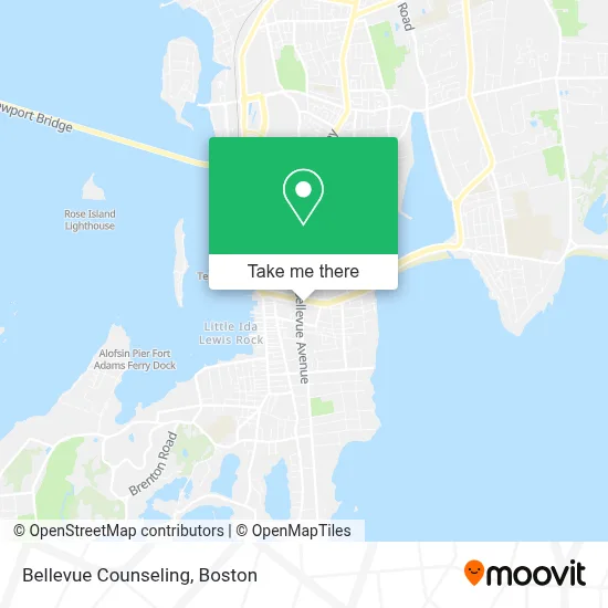 Bellevue Counseling map