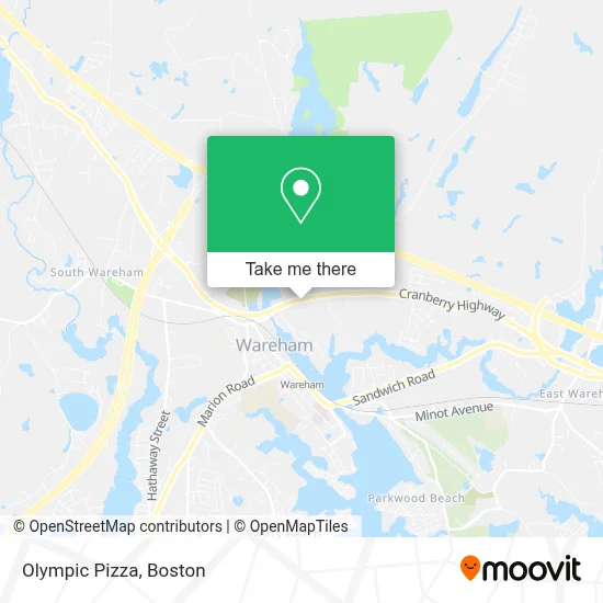 Olympic Pizza map