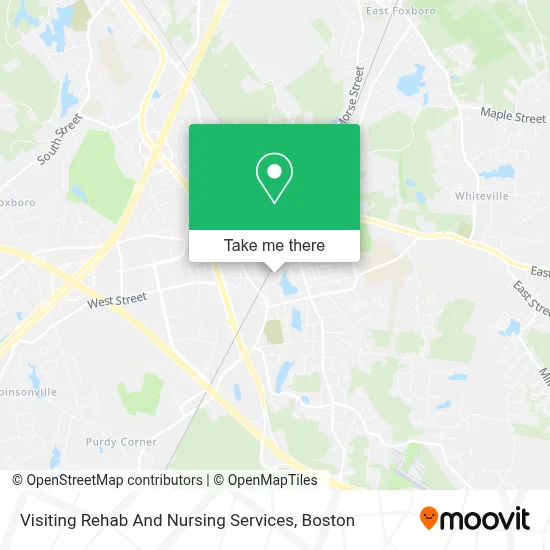 Visiting Rehab And Nursing Services map