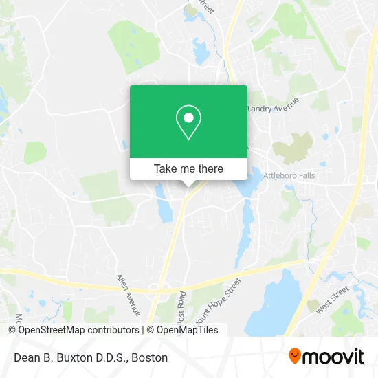 Dean B. Buxton D.D.S. map