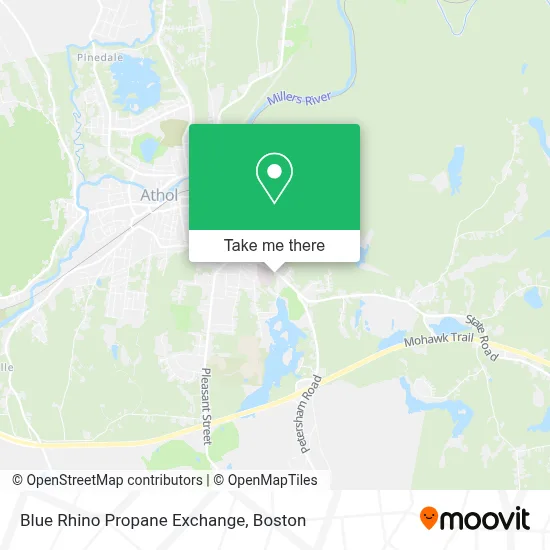 Blue Rhino Propane Exchange map