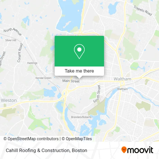 Cahill Roofing & Construction map