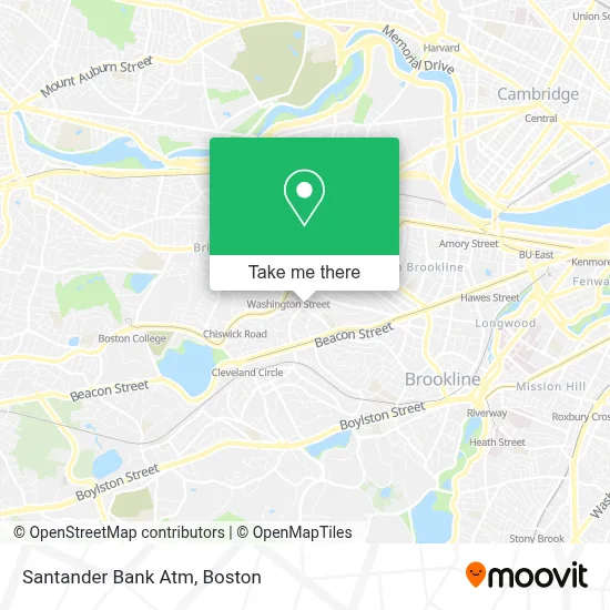 Santander Bank Atm map