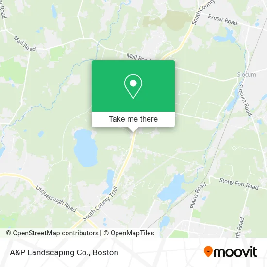 A&P Landscaping Co. map