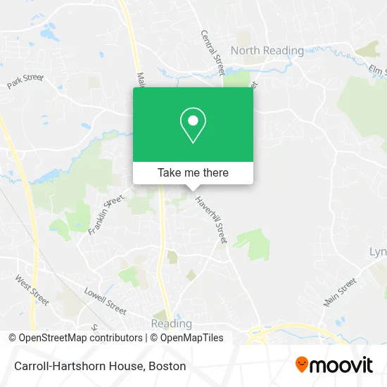 Carroll-Hartshorn House map