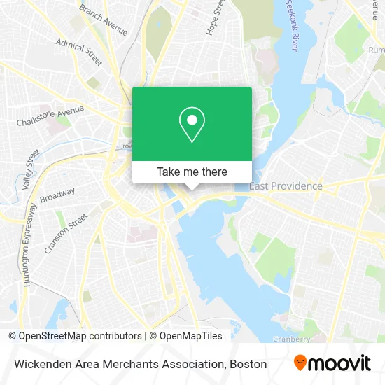 Wickenden Area Merchants Association map
