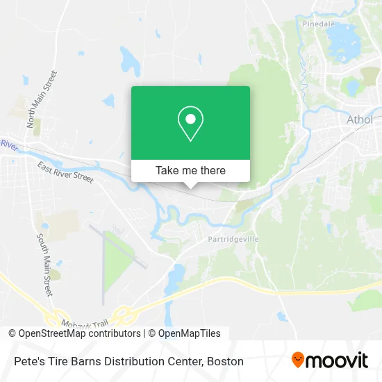 Pete's Tire Barns Distribution Center map