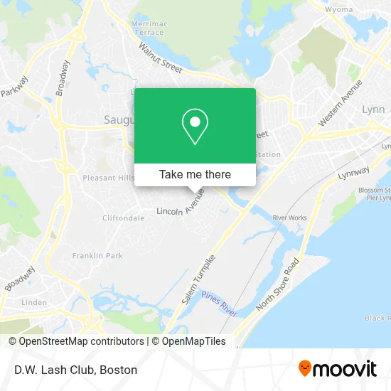 D.W. Lash Club map