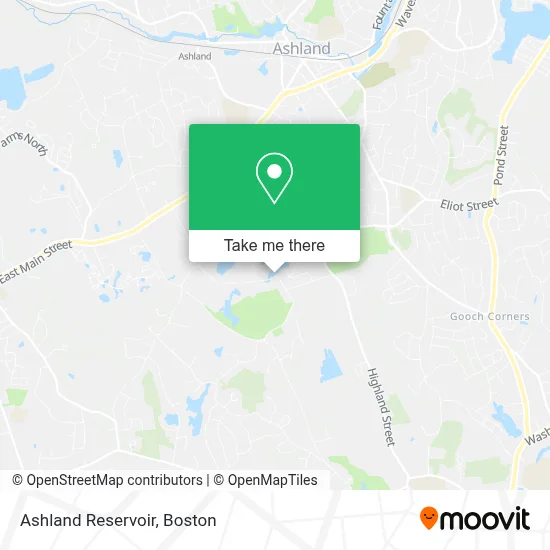 Ashland Reservoir map
