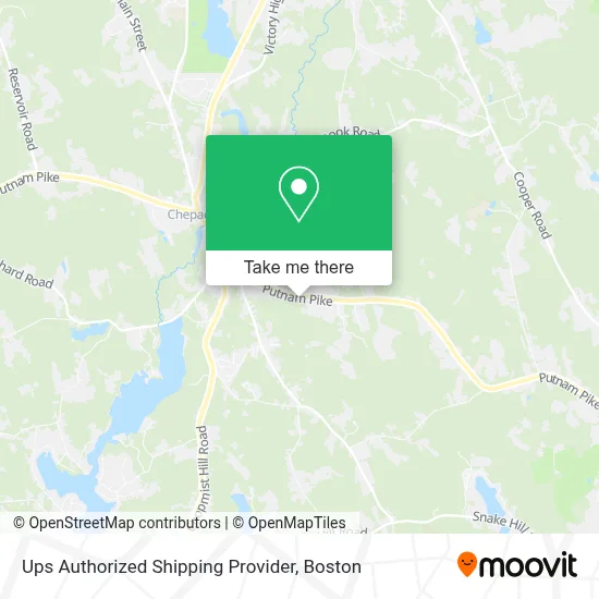 Ups Authorized Shipping Provider map