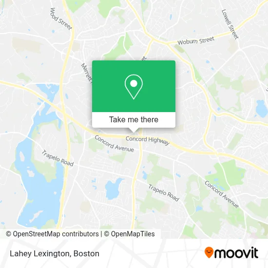 Lahey Lexington map