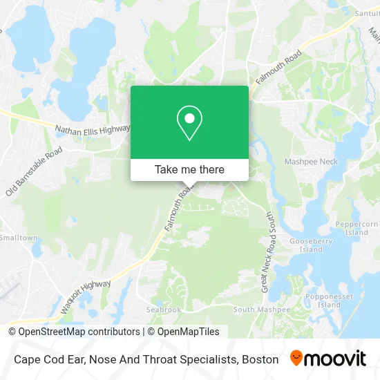 Cape Cod Ear, Nose And Throat Specialists map