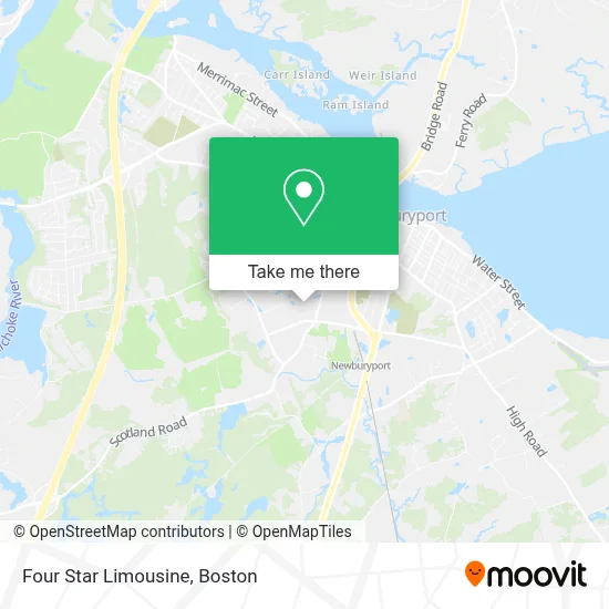 Four Star Limousine map