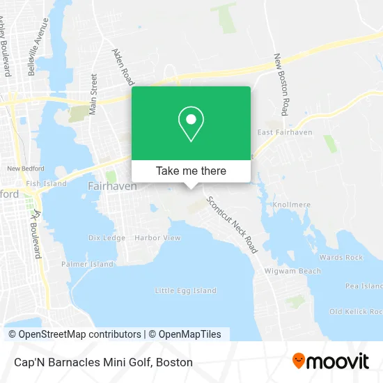 Cap'N Barnacles Mini Golf map