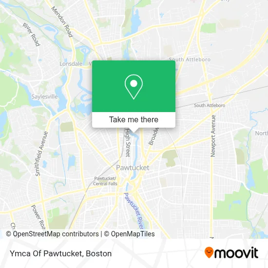 Ymca Of Pawtucket map