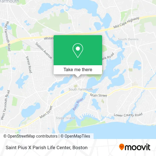 Saint Pius X Parish Life Center map