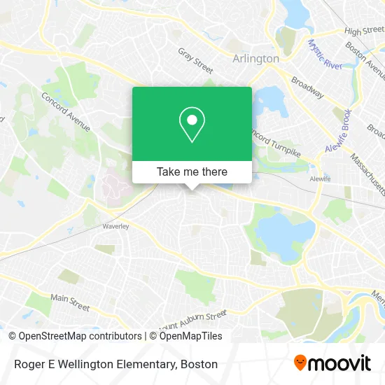Roger E Wellington Elementary map