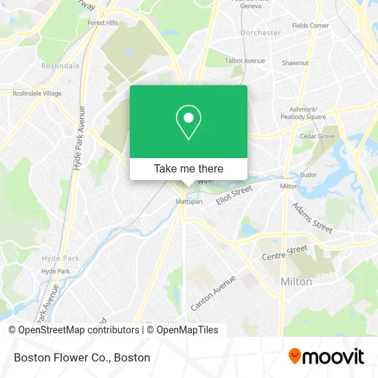 Boston Flower Co. map