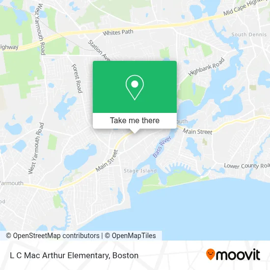 L C Mac Arthur Elementary map