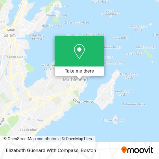 Elizabeth Guenard With Compass map